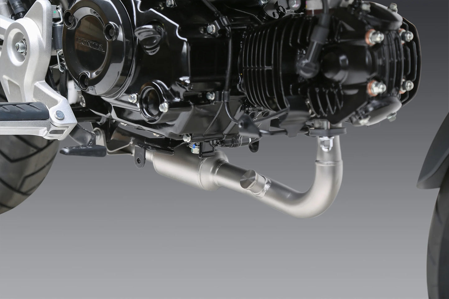 Yoshimura GROM 2022-25 RS-9T Stainless High Mount Full Exhaust, w/ Stainless Muffler