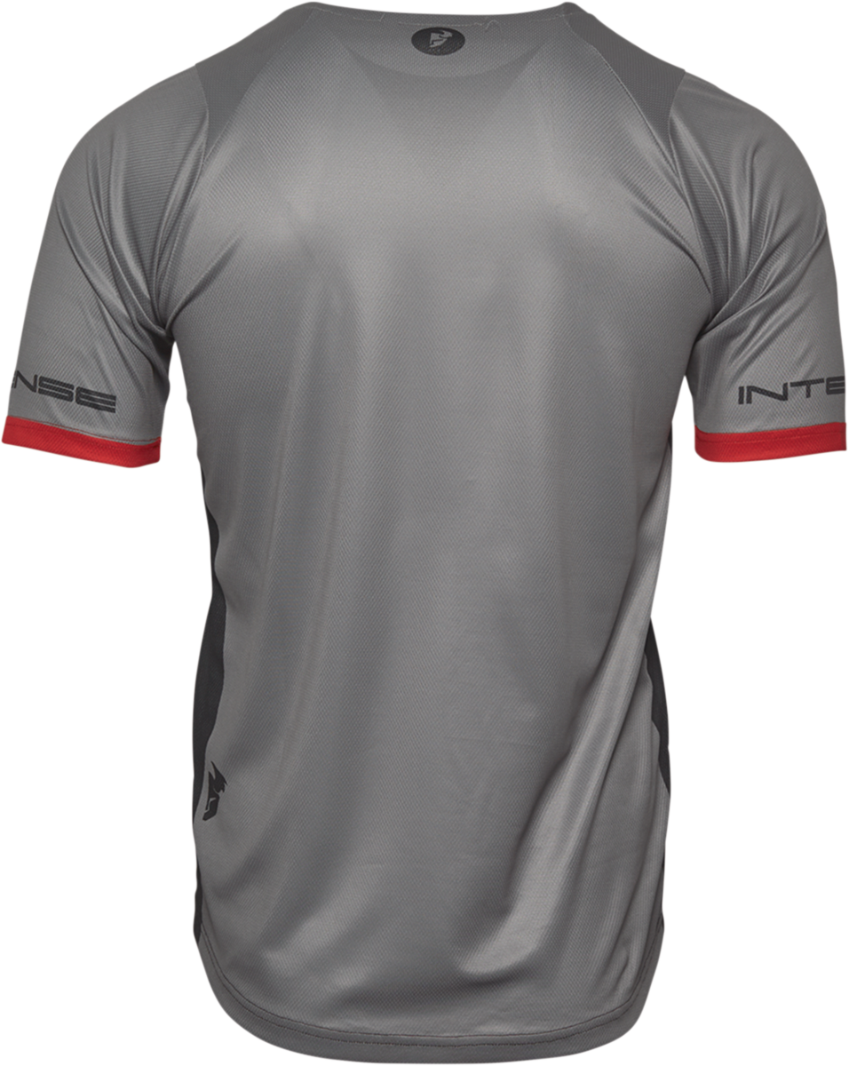 Black and Heather Gray THOR Intense Team short-sleeve cycling jersey in XL, featuring the THOR logo and team design.