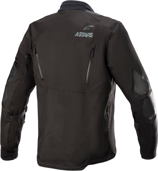 Black Alpinestars Venture XT jacket in 2XL with visible zippers and adjustable cuffs, designed for motorcycle riding.
