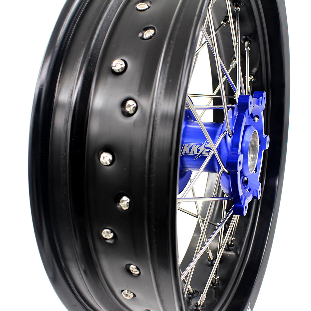 KKE 17 Inch CUSH Drive on Road Supermoto Wheels Rims For SUZUKI DRZ400SM 2005-2024 - Howling Moto