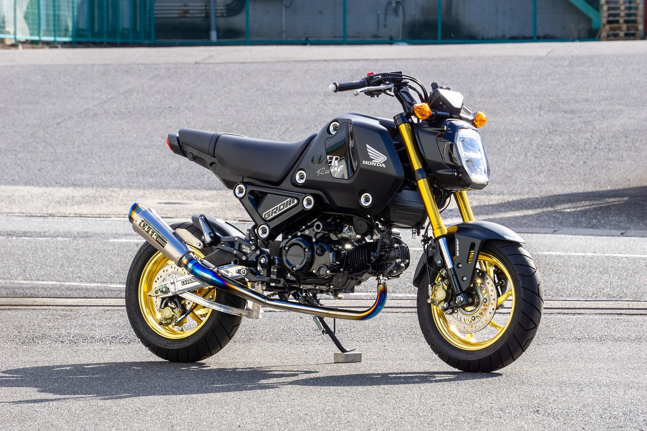 OVER RACING GP-PERFORMANCE RS-R FULL TITANIUM FULL EXHAUST - 2022+ HONDA GROM - Howling Moto