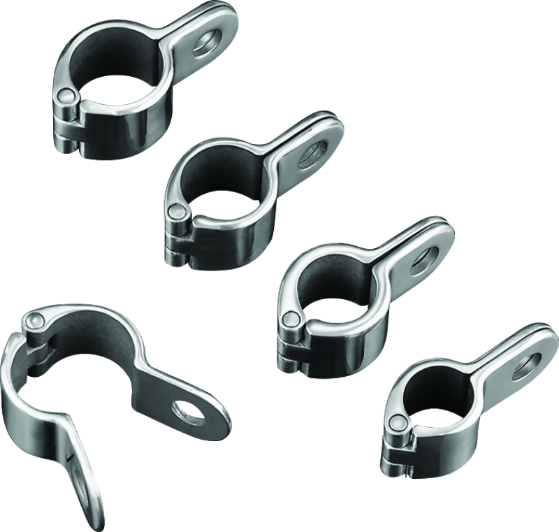 Kuryakyn Magnum Quick Clamp in chrome for 1-1/2 inch diameter handlebars on powersports vehicles