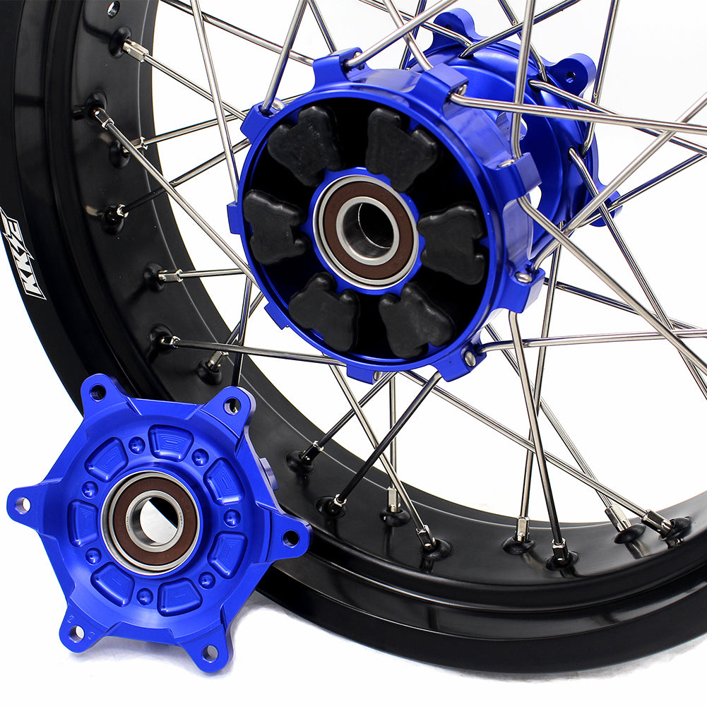 KKE 17 Inch CUSH Drive on Road Supermoto Wheels Rims For SUZUKI DRZ400SM 2005-2024 - Howling Moto