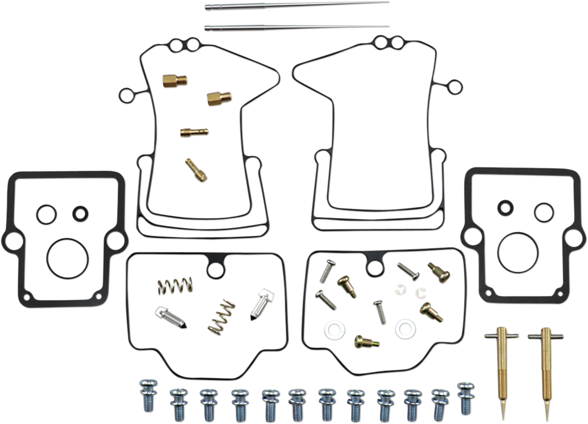 Parts Unlimited Ski-Doo carburetor repair kit with NBR rubber components, includes various small repair parts for engine maintenance.