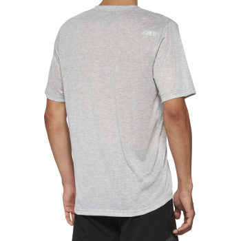 Gray Bill's Exhausts 100% Airmatic Mesh Jersey short-sleeve shirt in medium size, shown flat with mesh fabric details.