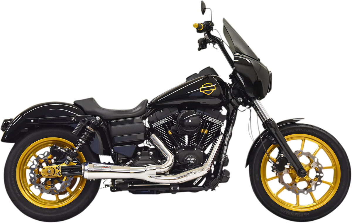 BASSANI XHAUST Ripper 2:1 Exhaust System for Harley-Davidson - Chrome 1D6C