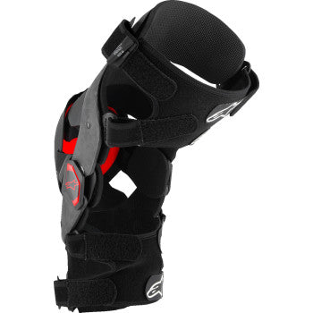 ALPINESTARS Supertech RK-10 Plasma Knee Braces - Black/Red - Medium 6501425-13-M - Howling Moto