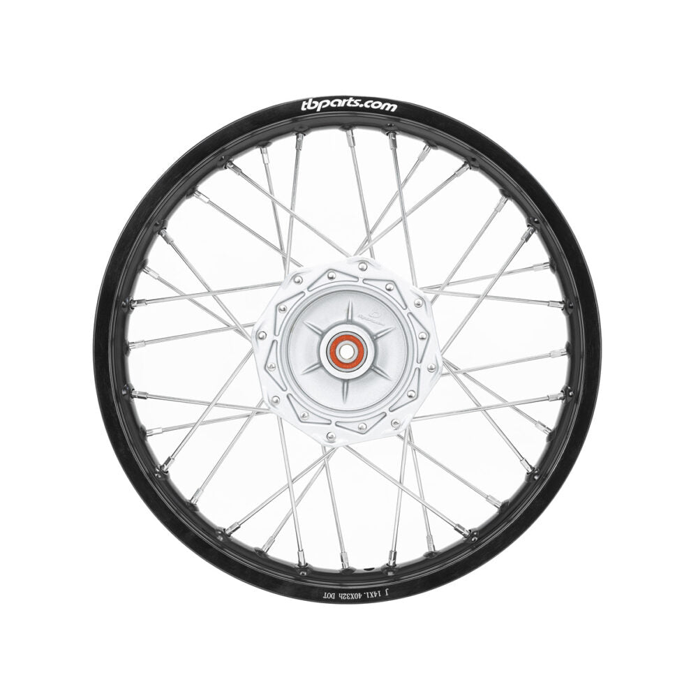TB Front Wheel Assembly, HD Aluminum Rim, HD Spokes – All KLX110 - Howling Moto