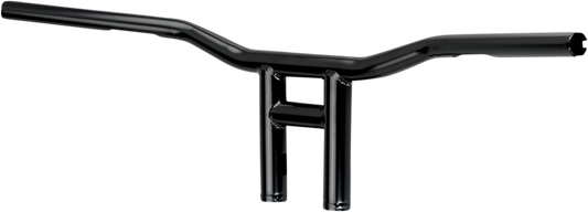 Black BILTWELL Tyson XL 8-inch handlebar for motorcycles, featuring a sleek design and durable construction.
