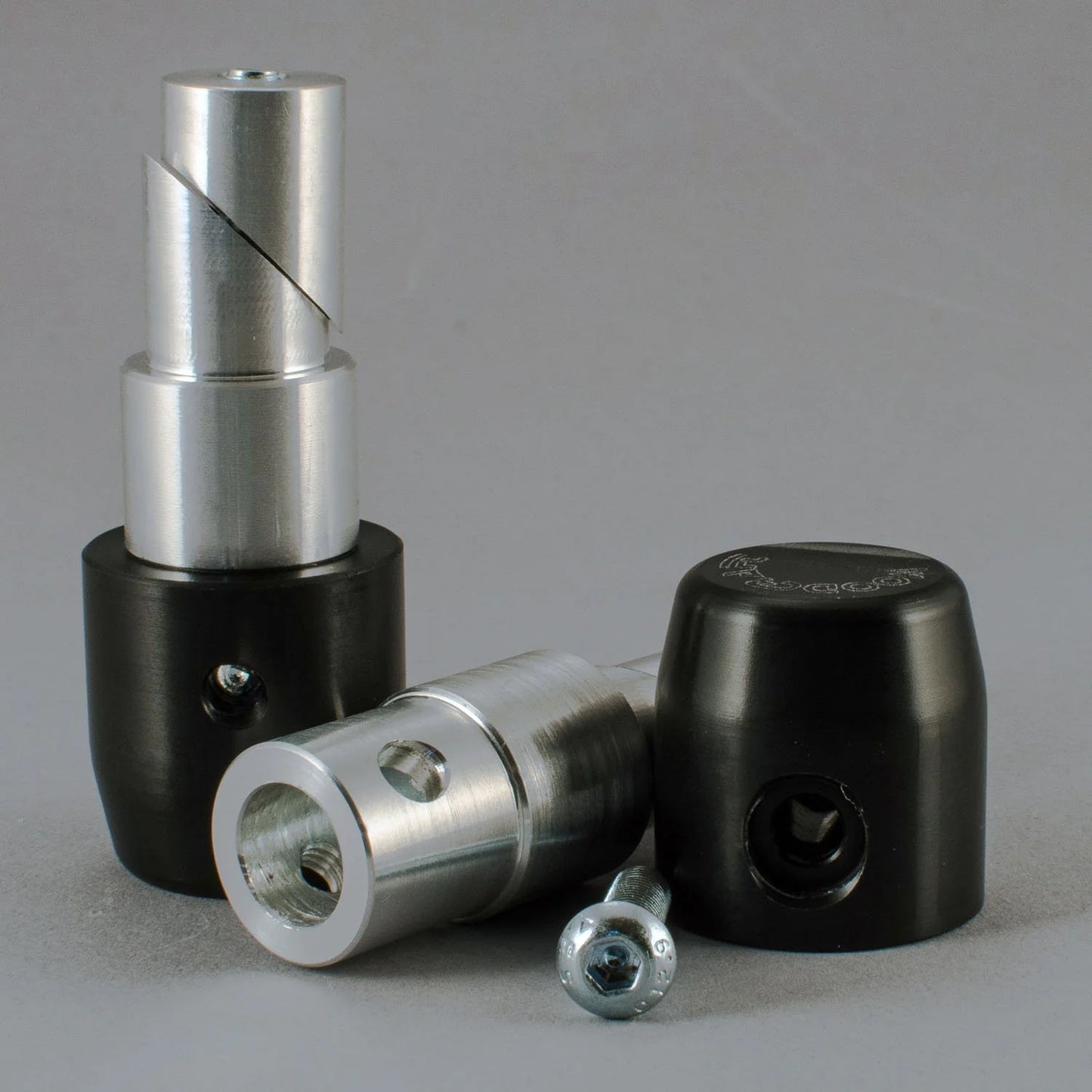 Heavy Duty Plastic Kawasaki Z125 OEM Bar End Slider Assembly with Guard Mount - Howling Moto