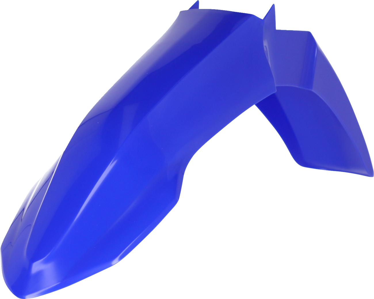 Blue ACERBIS front fender for Yamaha YZ450F 2023 motorcycle, designed as a durable body part for off-road racing.