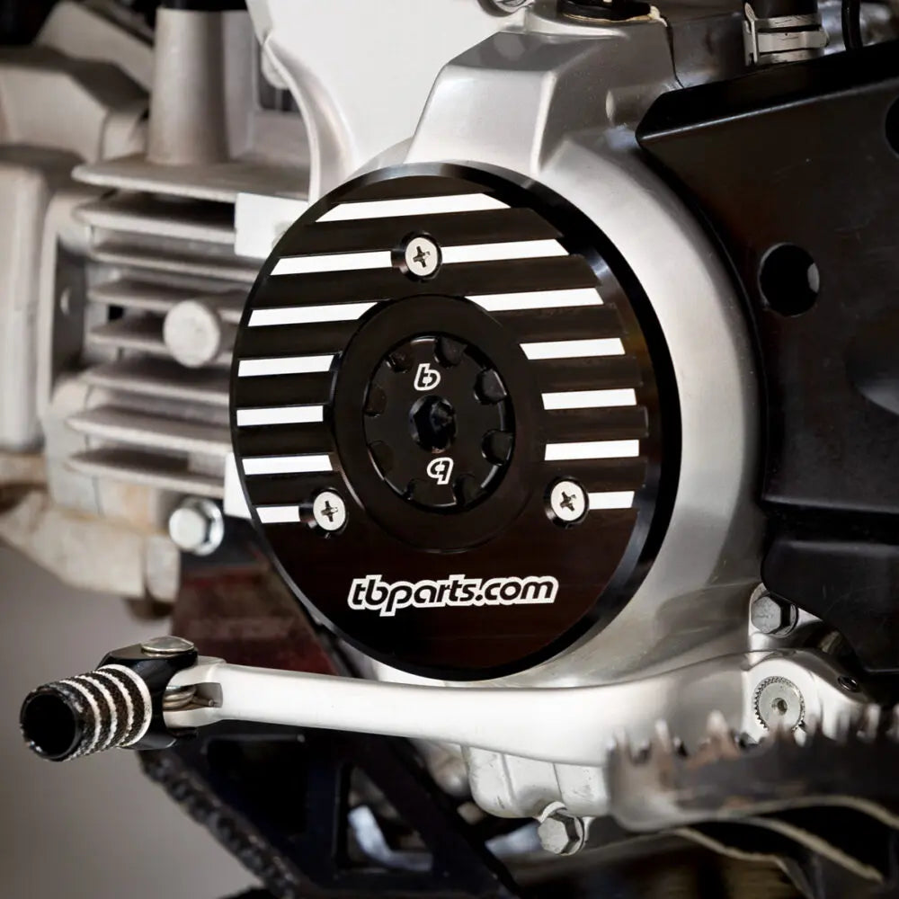 TB Ignition Case Cover, Billet Black – KLX110 2010+ - Howling Moto
