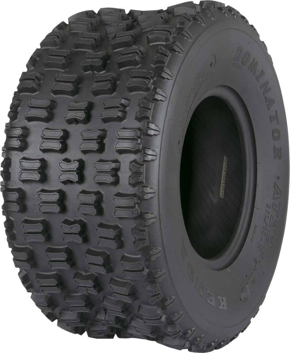 Kenda K300 Dominator rear tire with split-knob design, 22x11-9 size, 4-ply for ATV or dirt bike use.