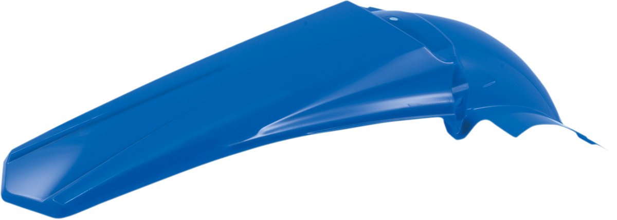 Blue Acerbis rear fender for motorcycle, body part with mounting points, designed for compatible dirt bikes and off-road bikes.