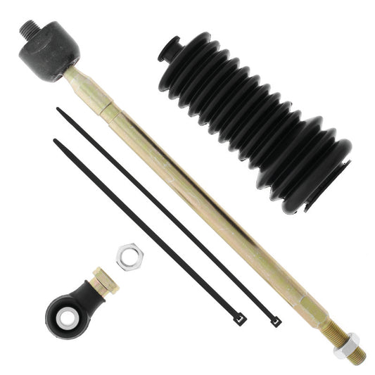 QuadBoss steering rack tie rod assembly kit for Polaris Ranger 500 and 700 models, showing the detailed components and connections.