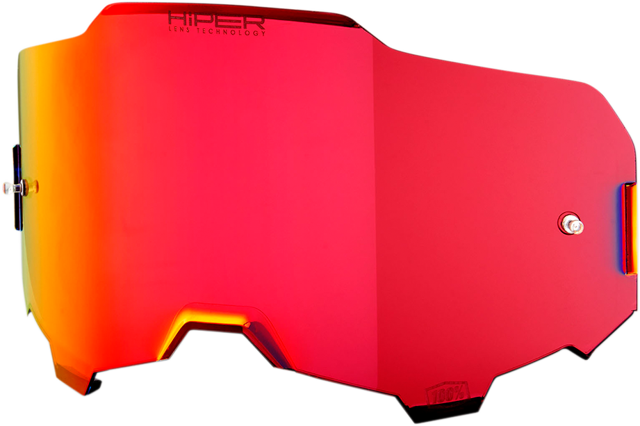 100% Armega Lens - HiPER Red Mirror 59055-00002 - Howling Moto
