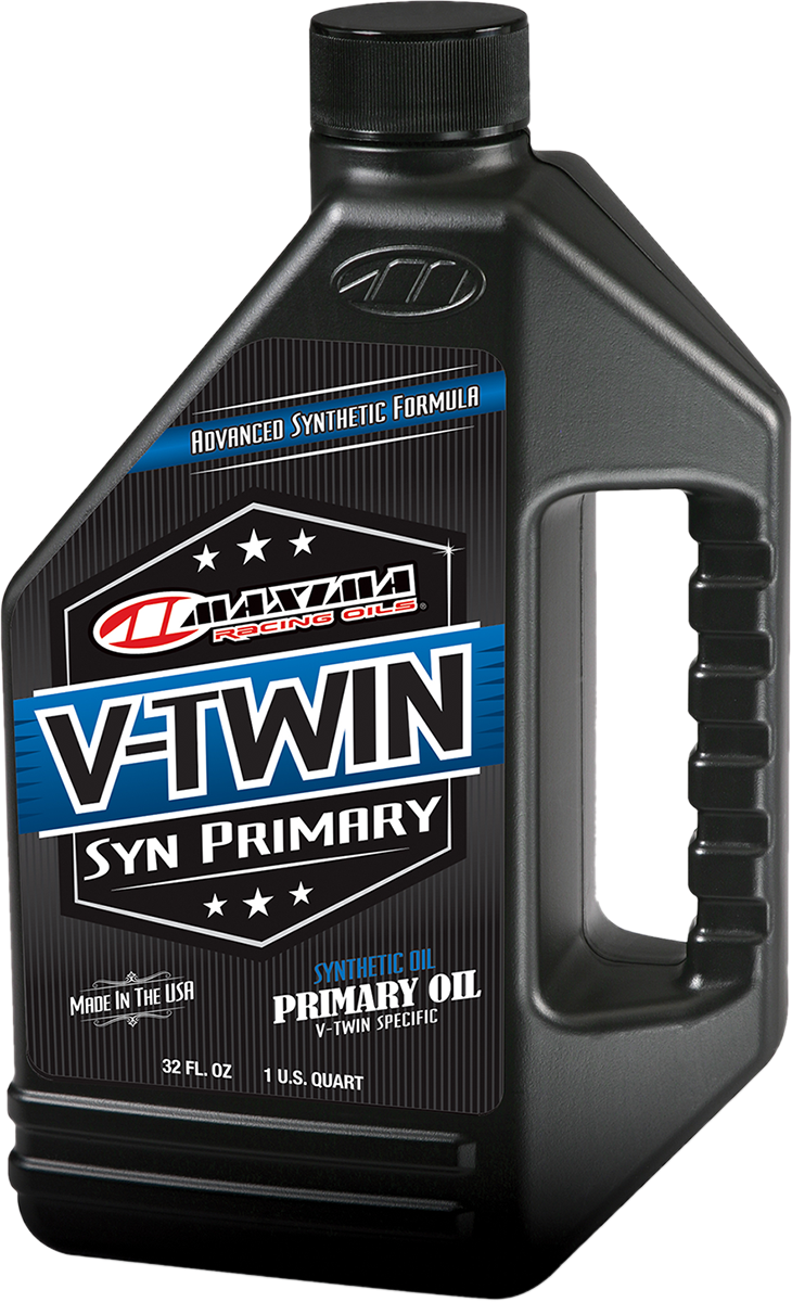 MAXIMA RACING OIL V-Twin Synthetic Primary Oil in 1-quart container for Harley-Davidson motorcycles