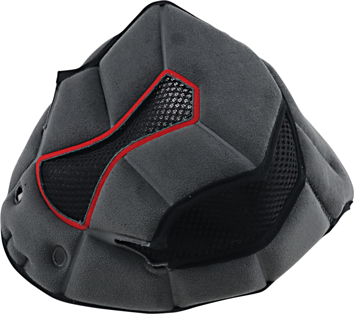 AGV K6 helmet replacement liner and crown pad in XS size, showing soft padding and interior helmet components.