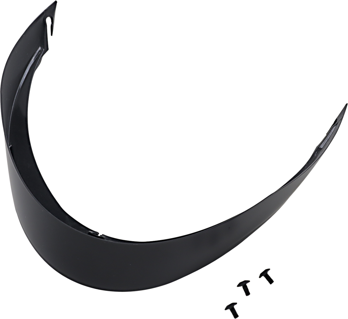 AGV Pista GP R & GP RR Pro matte black spoiler, helmet accessory part 20KIT60244004, designed for high-performance motorcycle helmets.