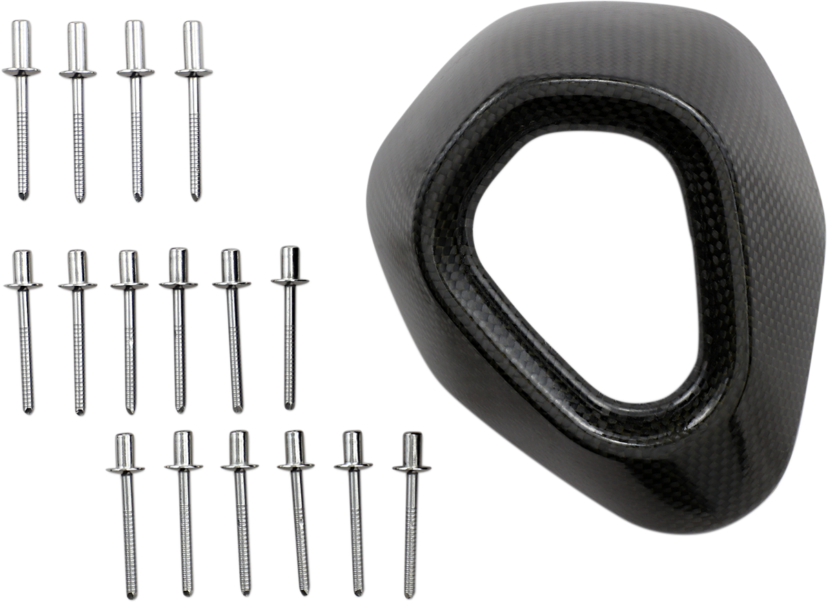 AKRAPOVIC V-EC120 Carbon Fiber End Cap for Mufflers