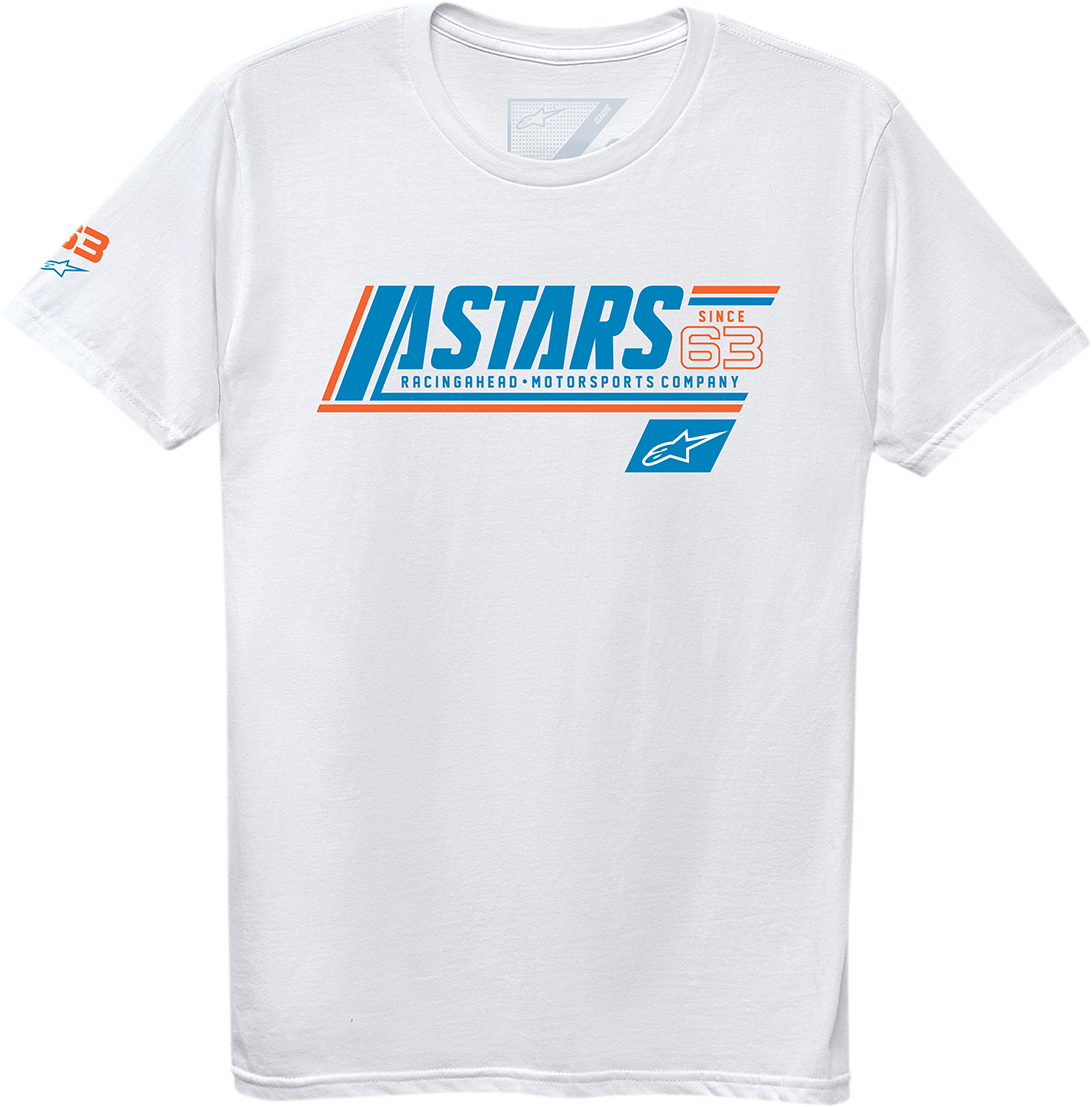 ALPINESTARS, Alpinestars Cypher T-Shirt - White, XL - Race-Inspired Graphic and Comfortable Fit