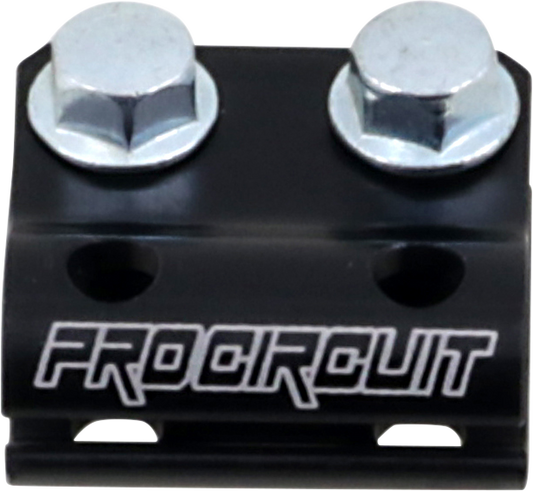 PRO CIRCUIT Yamaha PC4014-0001 brake hose clamp, durable motorcycle brake component, shown in close-up view