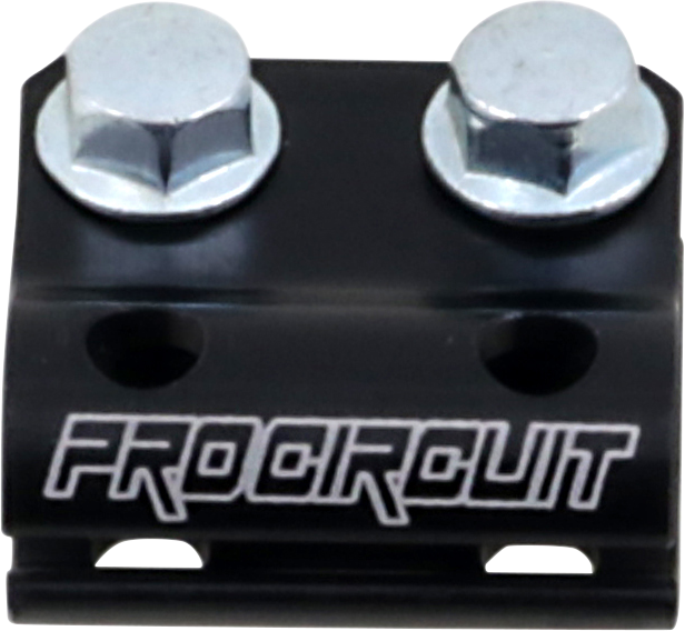 PRO CIRCUIT Yamaha PC4014-0001 brake hose clamp, durable motorcycle brake component, shown in close-up view