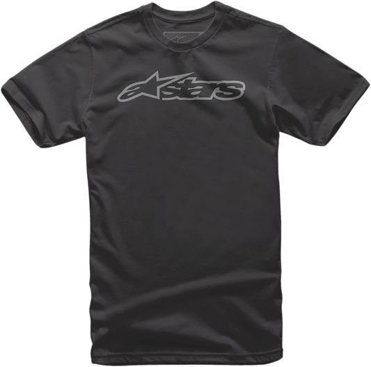 Alpinestars Blaze Classic T-Shirt in black and gray, XL size, featuring the Alpinestars logo and casual fit.