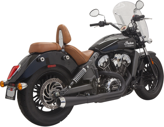 BASSANI XHAUST 2:1 Exhaust System for Scout - Short Black - Part Number 8S12JB