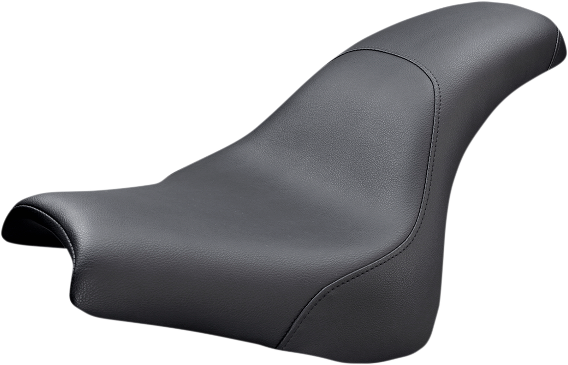 Black SADDLEMEN Profiler motorcycle seat by Bill's Exhausts with smooth finish, designed for comfort and style.