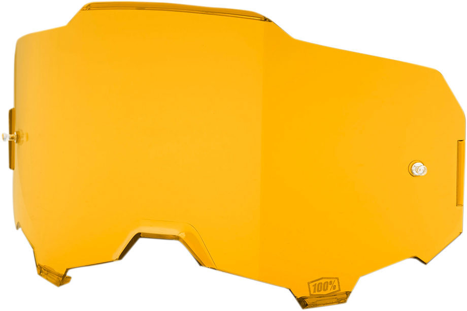 Bill's Exhausts 100% Armega Persimmon lens, vibrant orange lens for eyewear, with brand logo visible on the lens.