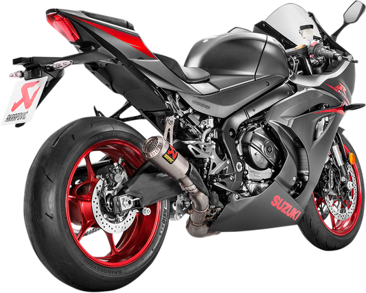 AKRAPOVIC titanium motorcycle muffler S-S10SO13-CUBT, lightweight exhaust with sleek design for enhanced motorcycle performance