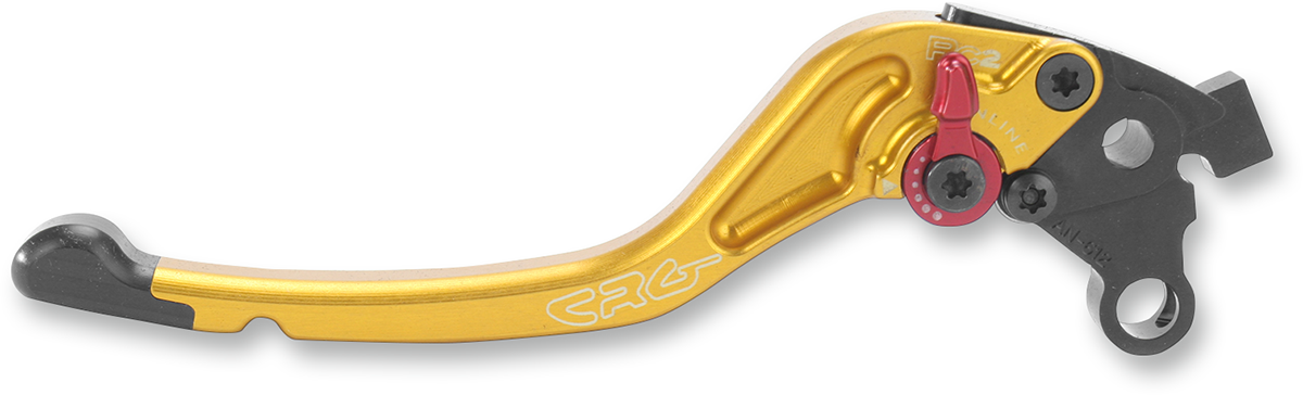 CRG RC2 standard clutch lever in gold with 2AN-612-T-G model number, featuring a sleek and ergonomic design.