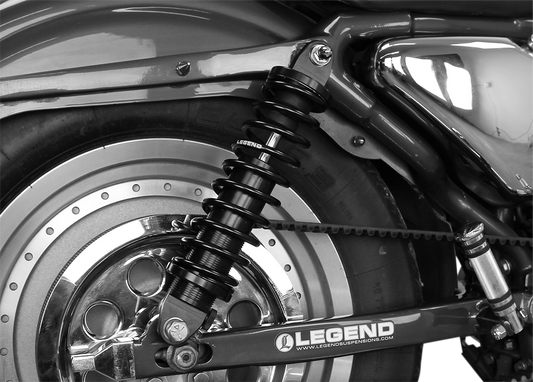 Legend Suspension Revo XL coil suspension in black, 13-inch heavy-duty shock absorber for off-road vehicles.