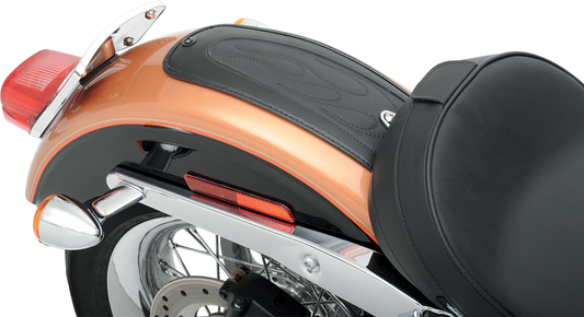 Drag Specialties Seats Fender Skin with flame-stitched vinyl center for motorcycle seat customization, part 1405-0137.