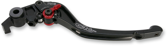CRG RC2 standard brake lever in black, made of durable metal with ergonomic design for motorcycle racing.