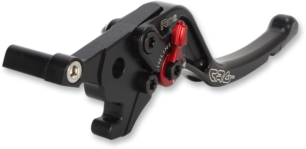 CRG RC2 standard motorcycle brake lever in black with 2AN-532-T-B model number, designed for precise control and durability