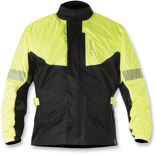 ALPINESTARS, Alpinestars Hurricane Rain Jacket - Fluorescent Yellow/Black, Large (Part No. 3204617-551-L)