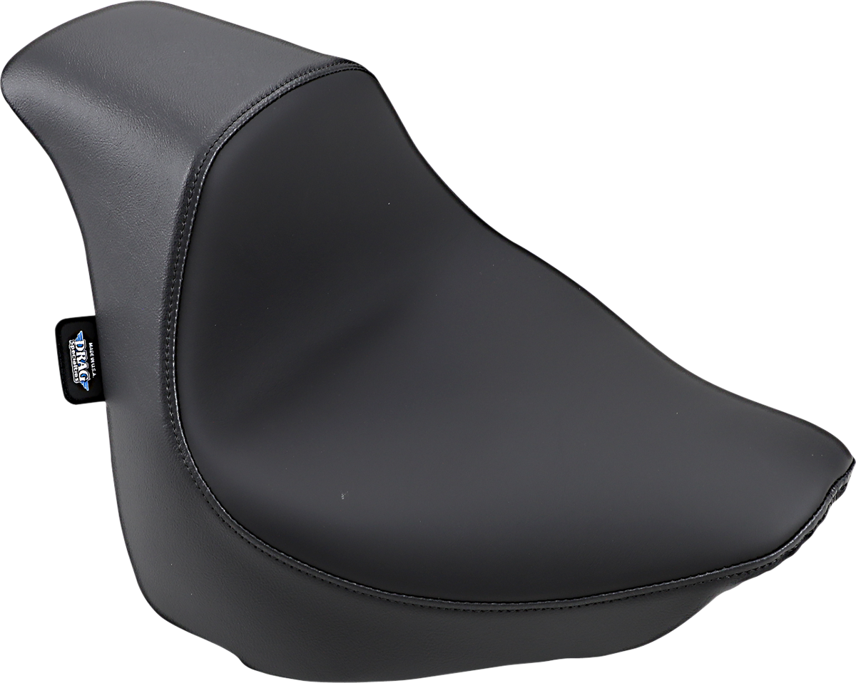 EZ-Solo seat for FXFB/S Harley-Davidson from Drag Specialties in smooth solar-reflective leather, designed for comfort and style.