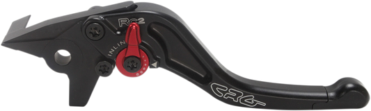 CRG RC2 Shorty Black Brake Lever for motorcycle control, compact design, and ergonomic grip, part number 2AB-541-H-B.