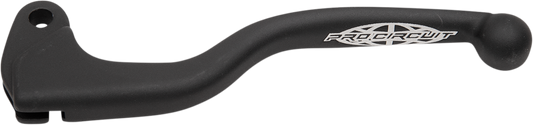 Black PRO CIRCUIT forged clutch lever for motorcycles, part number PCCL04-01-051, showing a close-up of the lever with mounting details.