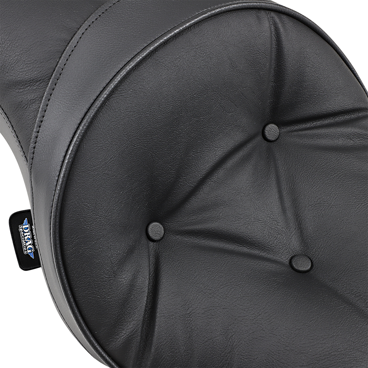 Low profile pillow seat for Harley XL '04-'22 by Drag Specialties Seats, designed for comfortable riding.