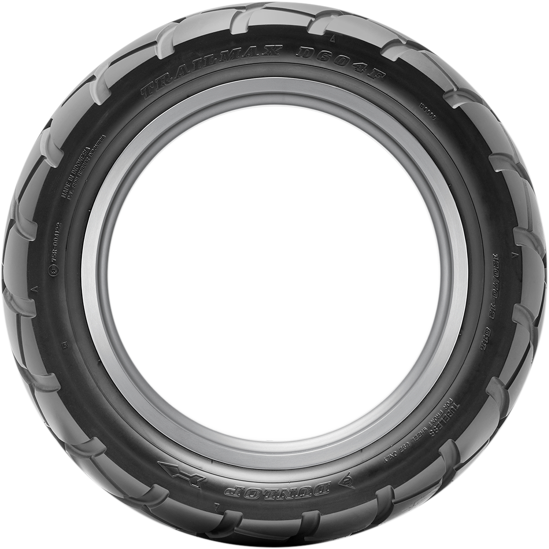 Dunlop D604 front motorcycle tire 120/70-12 51L with versatile high-performance tread pattern