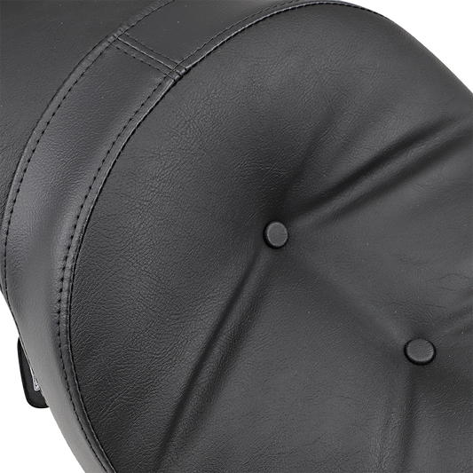 Low profile touring seat pillow for Harley XL '82-'03 by Drag Specialties Seats, showing the padded, contoured seat cushion.