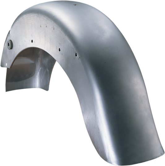 Steel rear fender for 4-speed FL Harley Davidson models by Drag Specialties, part number 72522R.