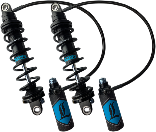 Legend Suspension Revo ARC remote reservoir shocks, 13-inch heavy-duty suspension shocks with durable construction and advanced design.