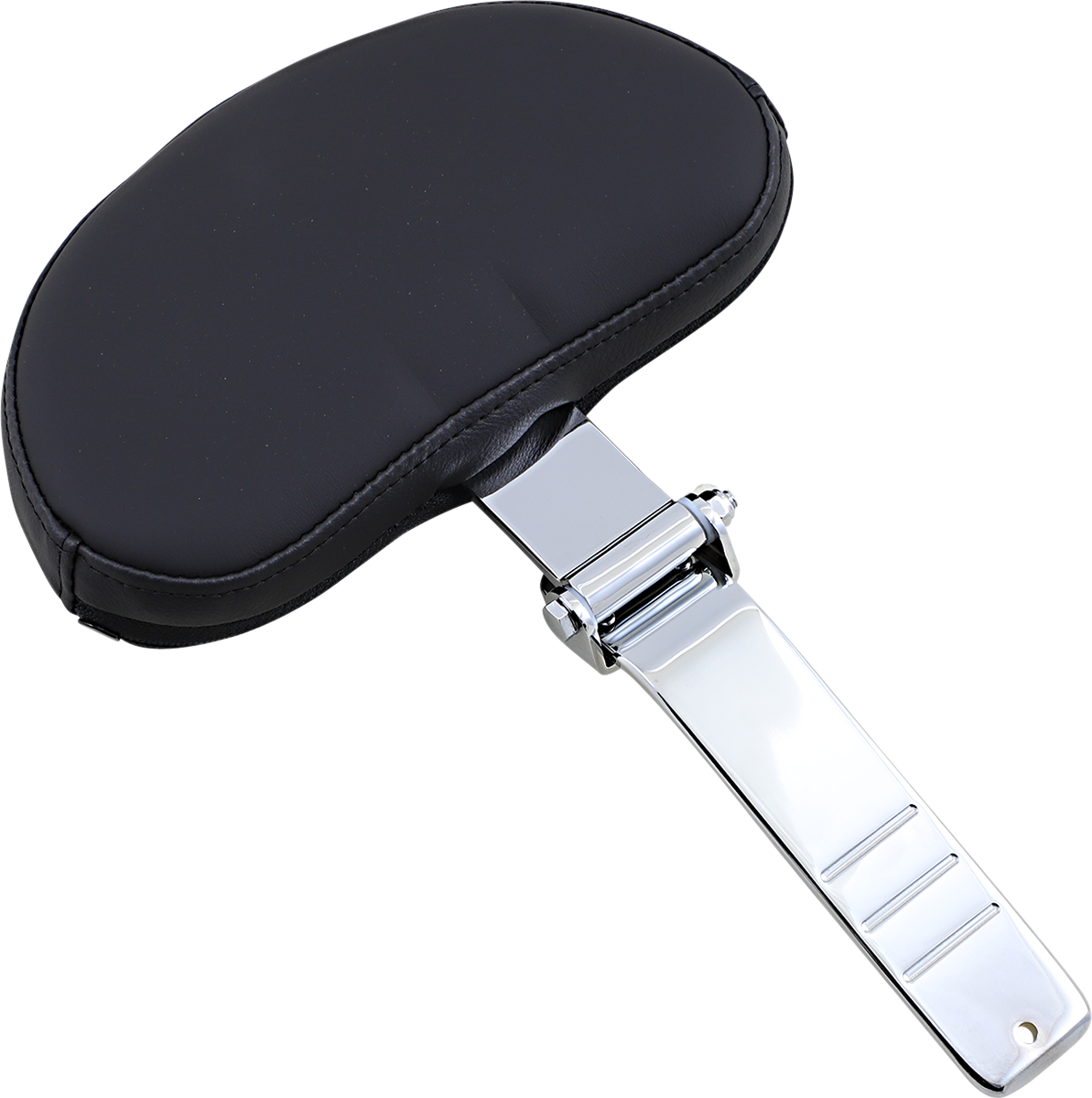 Drag Specialties Seats small backrest pad for Harley FL models, featuring comfortable cushioning and black upholstery.