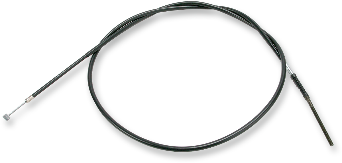 Parts Unlimited black vinyl rear brake cable for Honda motorcycles, featuring durable construction and precise fit.