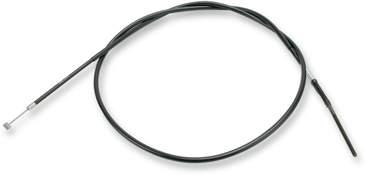 Parts Unlimited black vinyl rear brake cable for Honda motorcycles, featuring durable construction and precise fit.