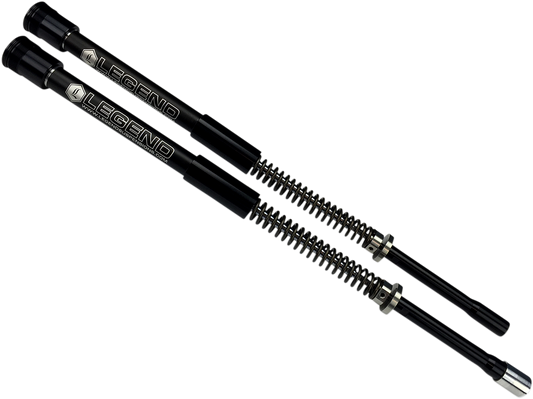 Legend Suspension Standard AXEO front suspension for 2014-2016 Trike with 49mm diameter, featuring sturdy suspension components.